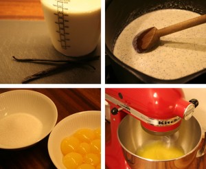 Creme brulee - making