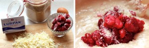Hindbær cupcakes med hvid chokolade