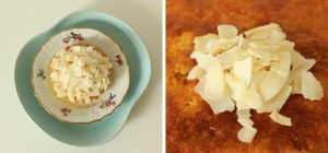 Kokoskage med æble og citron