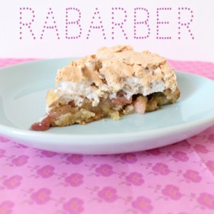 Rabarberkage med maregns