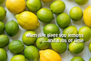 Lemonade, limesirup og lime-ingefærdrik